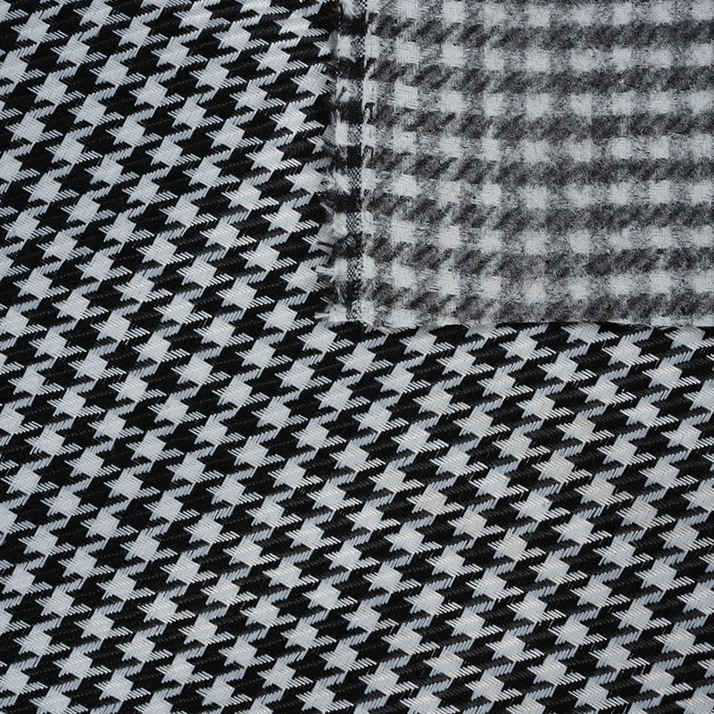 Houndstooth rutete polyester linstoff