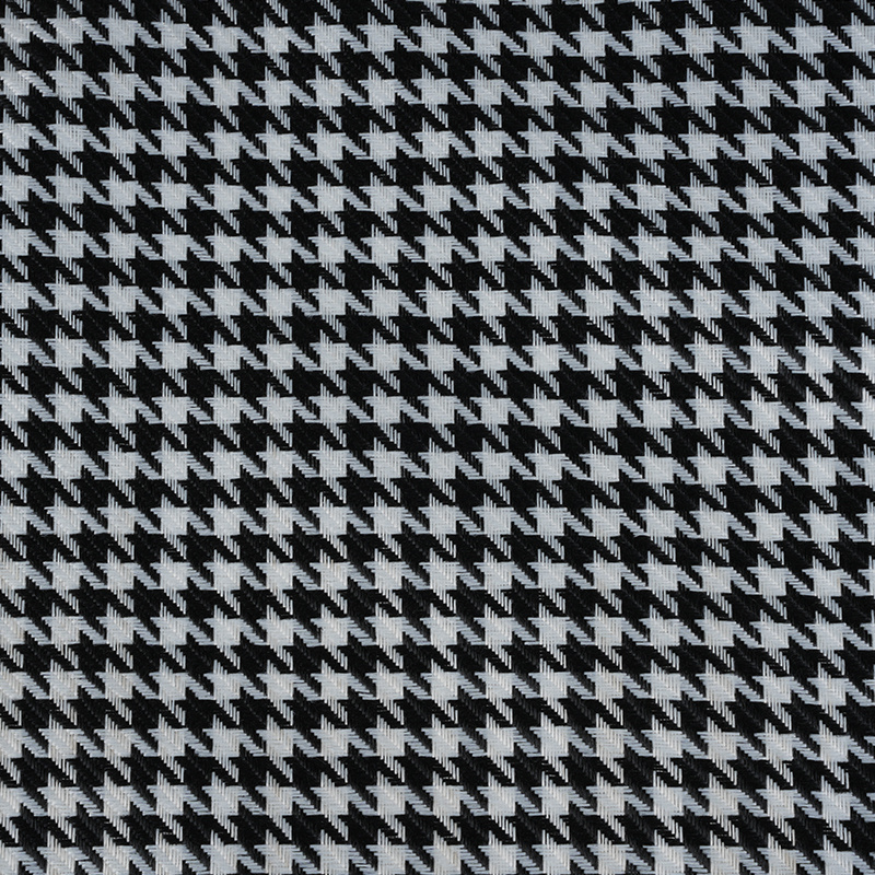 Houndstooth rutete polyester linstoff